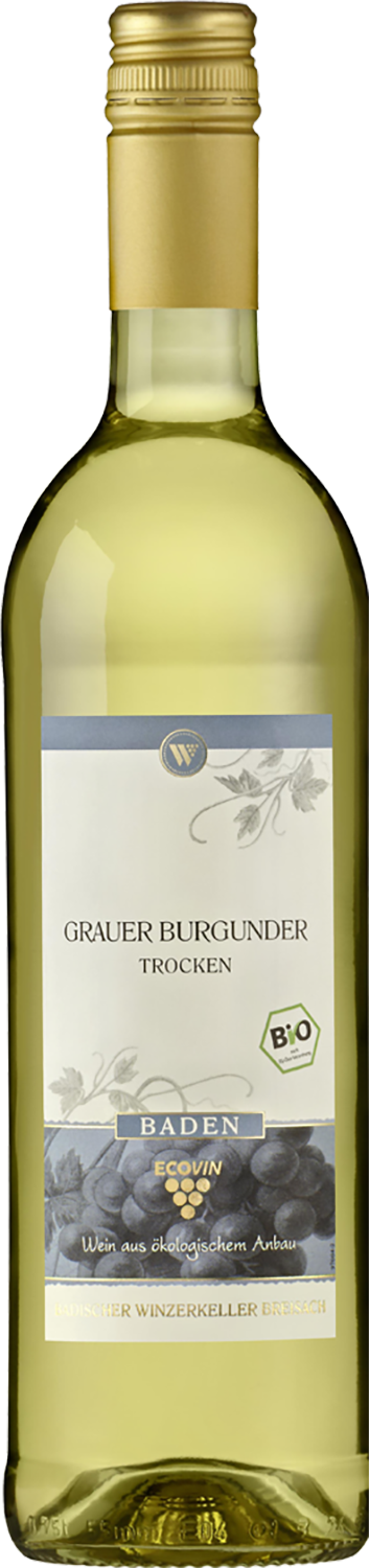 Ecovin Baden Grauer Burgunder Qualitätswein trocken 0,75l DE-ÖKO-003