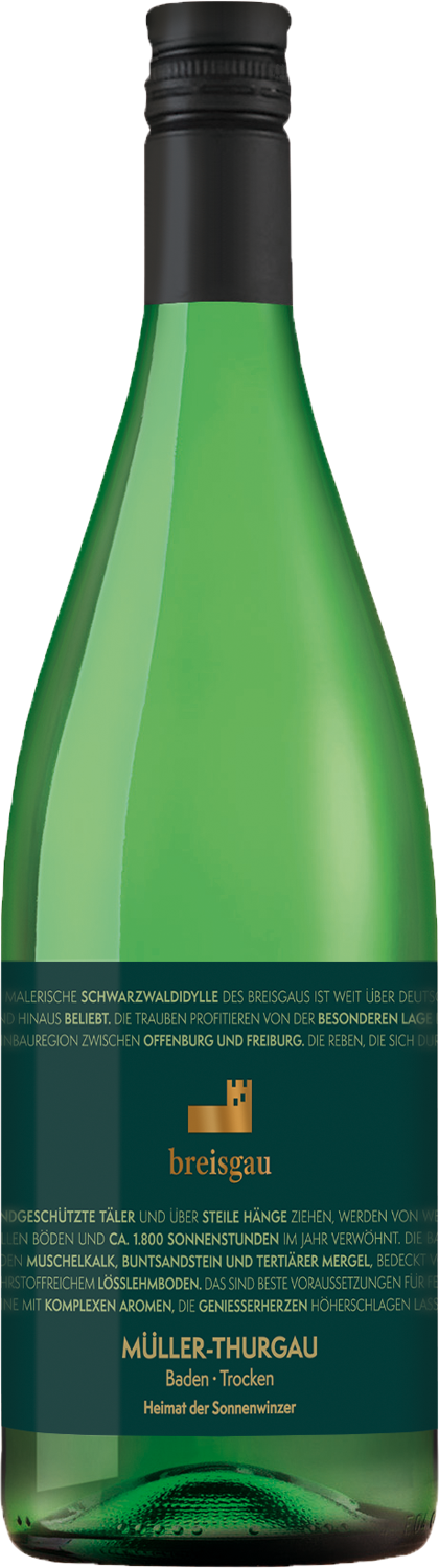 Breisgau Müller-Thurgau Qualitätswein trocken 1,0 Ortswein Sonnengewächs