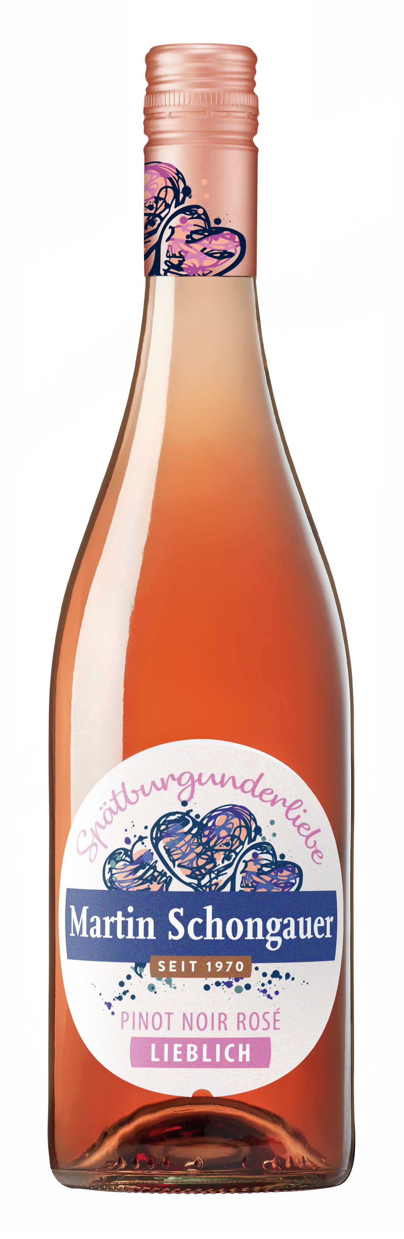 Martin Schongauer Burgunderliebe Pinot Noir Rosé Qualitätswein lieblich 0,75L