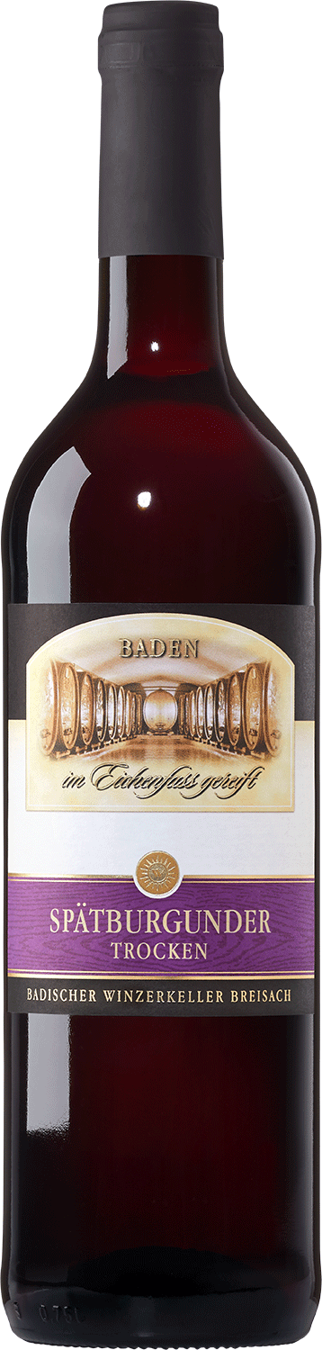 Baden Spätburgunder Rotwein im Eichenfass gereift