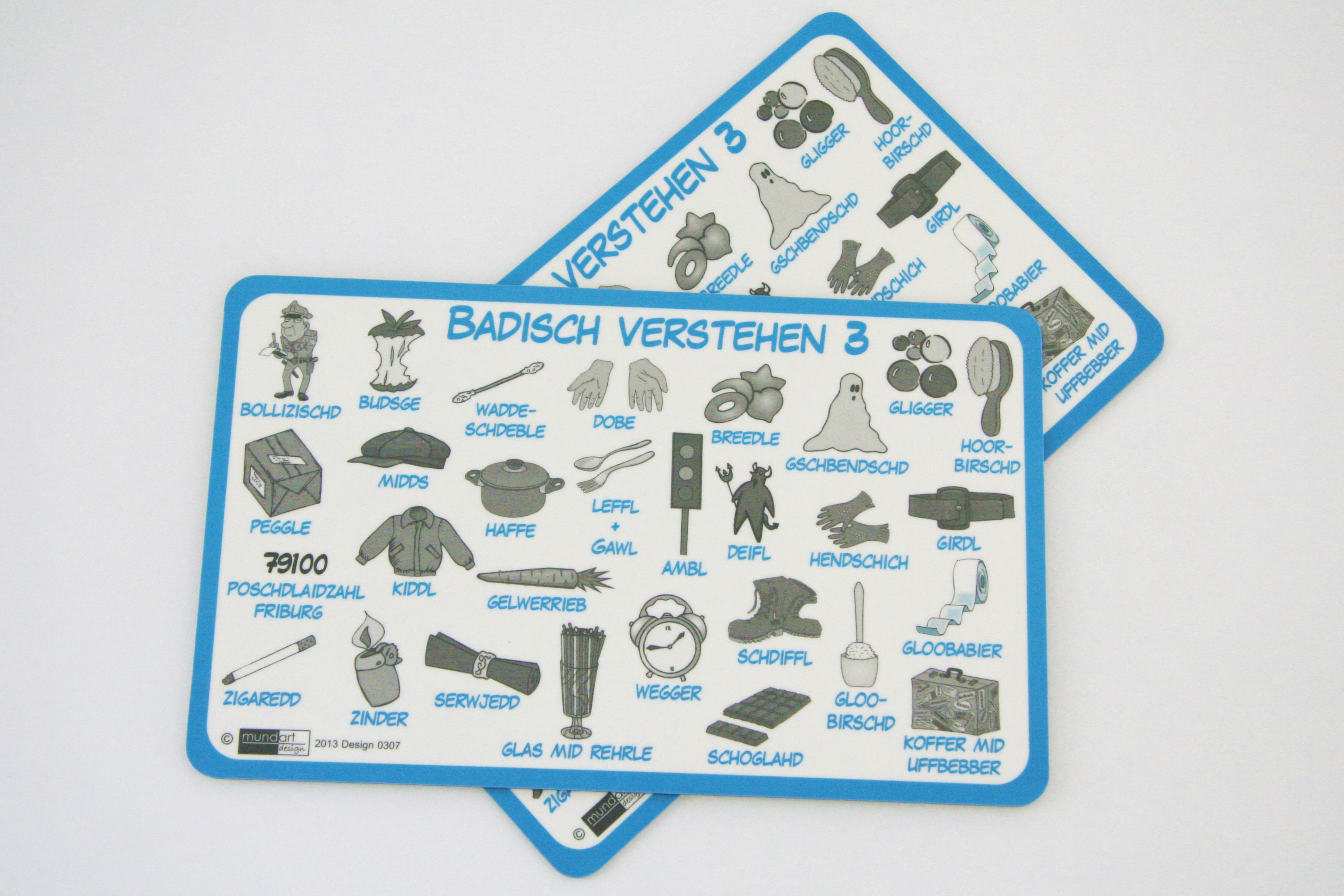 Brettchen "Badisch verstehen"