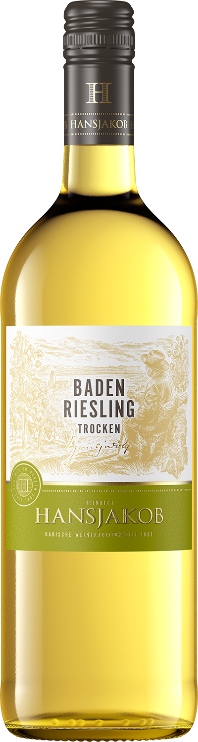 Heinrich Hansjakob Baden Riesling Qualitätswein trocken 1l