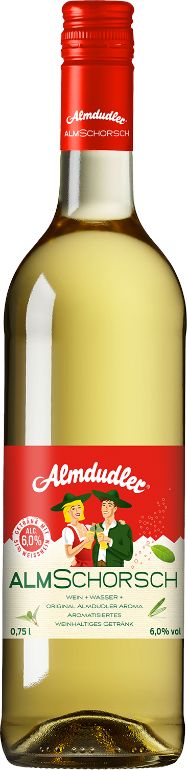 Almdudler "Almschorsch" aromatisiertes weinhaltiges Getränk aus Weißwein