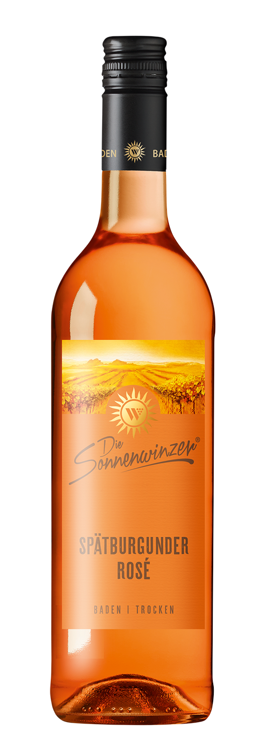 Die Sonnenwinzer Sonnenweine Spätburgunder Rosé Qualitätswein trocken 0,75l