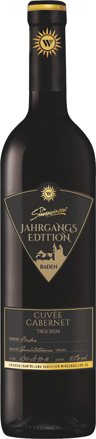 Die Sonnenwinzer  Jahrgangsedition Cuveé Cabernet Qualitätswein trocken 0,75l