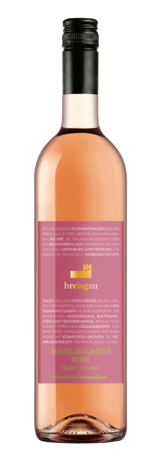 Breisgauer Spätb. Rosé QbA trocken 0,75 Sonnengewächs