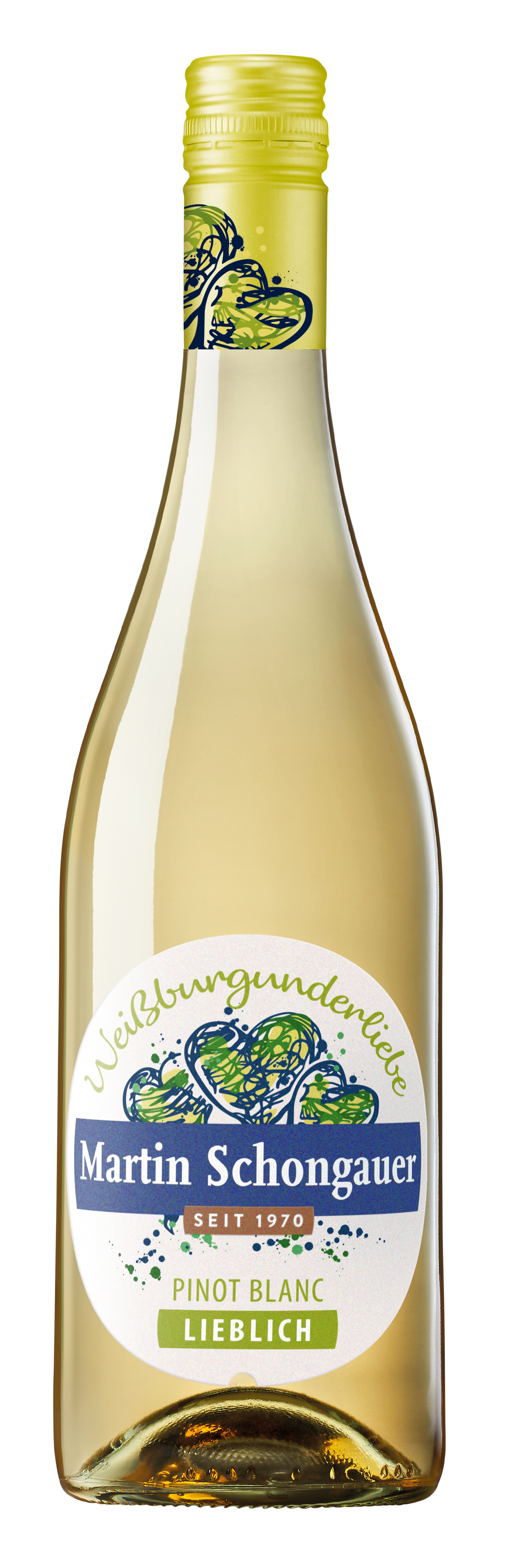 Martin Schongauer Burgunderliebe Pinot Blanc Qualitätswein lieblich 0,75l 