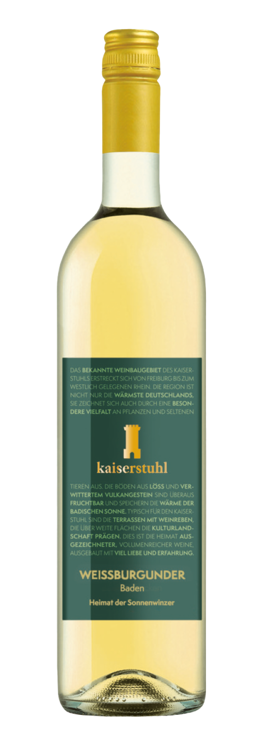 Kaiserstühler Weißburgunder Qualitätswein 0,75 Sonnengewächs