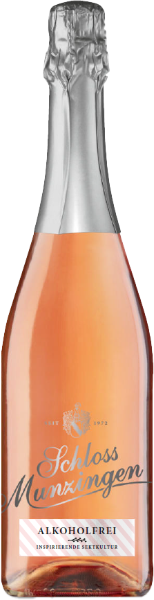 Schloss Munzingen Cuvée Sekt Rosé alkoholfrei Schäumendes Getränk  0,75l