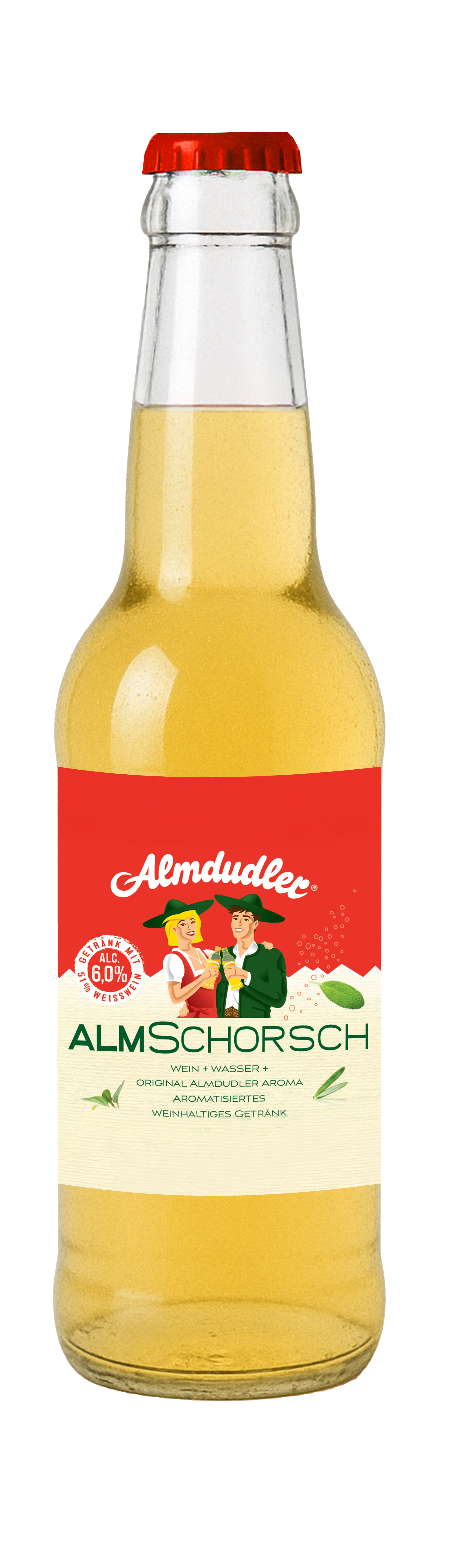 Almdudler AlmSchorsch Aromatisiertes weinhaltiges Getränk 0,275l