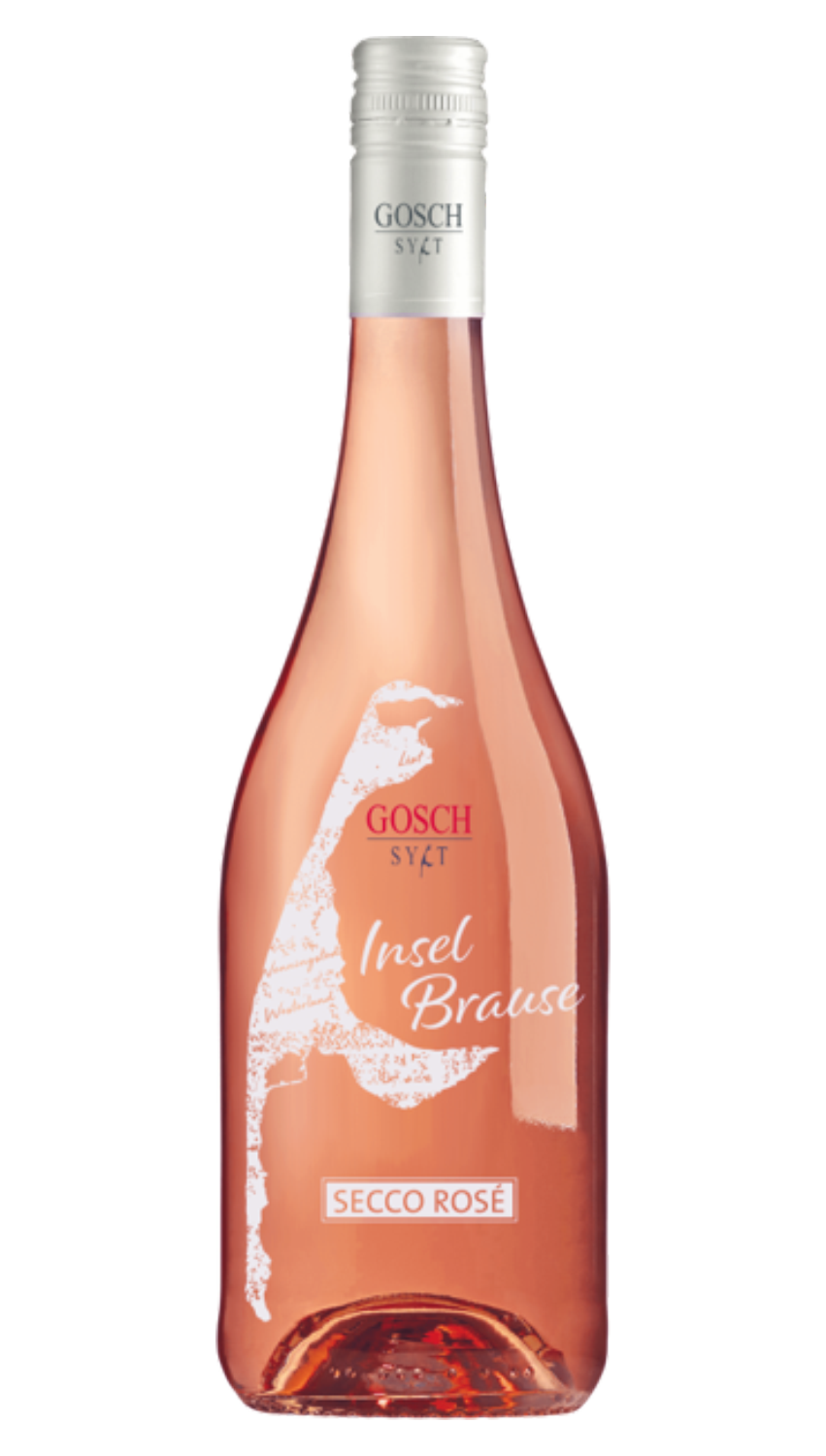 GOSCH Inselbrause Secco Rosé Perlwein mit zuge. Kohlensäure 0,75l